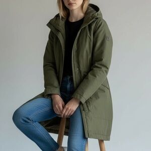 The North Face Arctic Down Parka Olive Green Utility Puffer Jacket